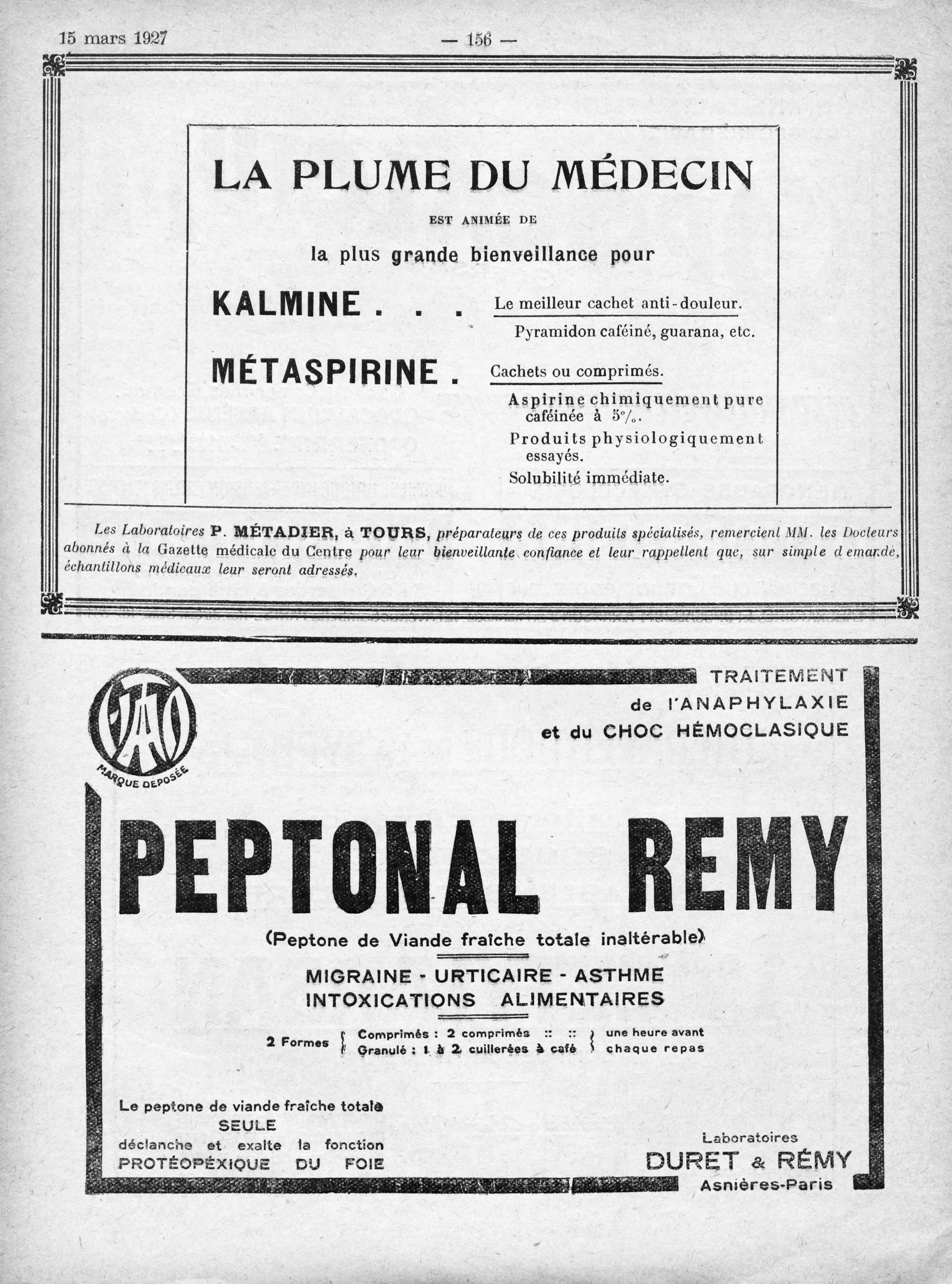 Bouteille bleue de comprimés de lait de magnésie vintage de PHILLIPS' avec  ancien produit 1497 -  France